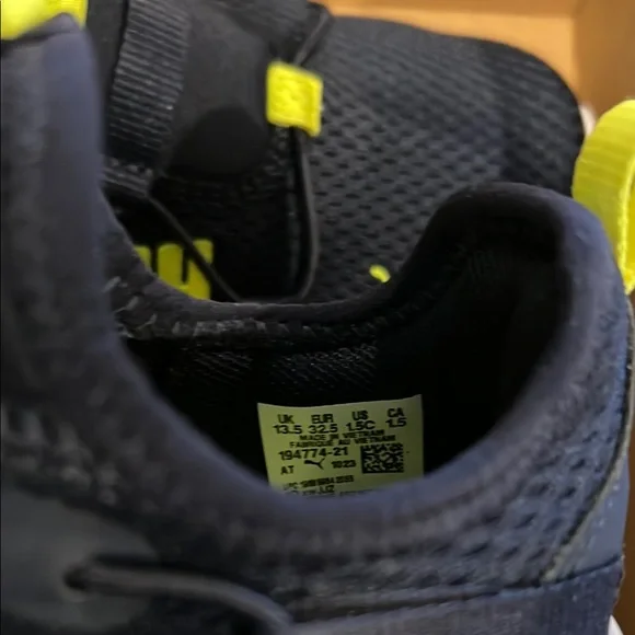 PUMA Sneakers Boy Size 1.5 C Softride Rift Pop Big Kids' Slip-On lightweight - Picture 3 of 4